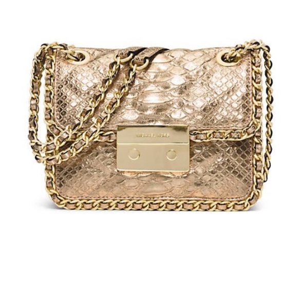 MICHAEL Michael Kors Handbags - MICHAEL Michael Kors Gold Leather Purse